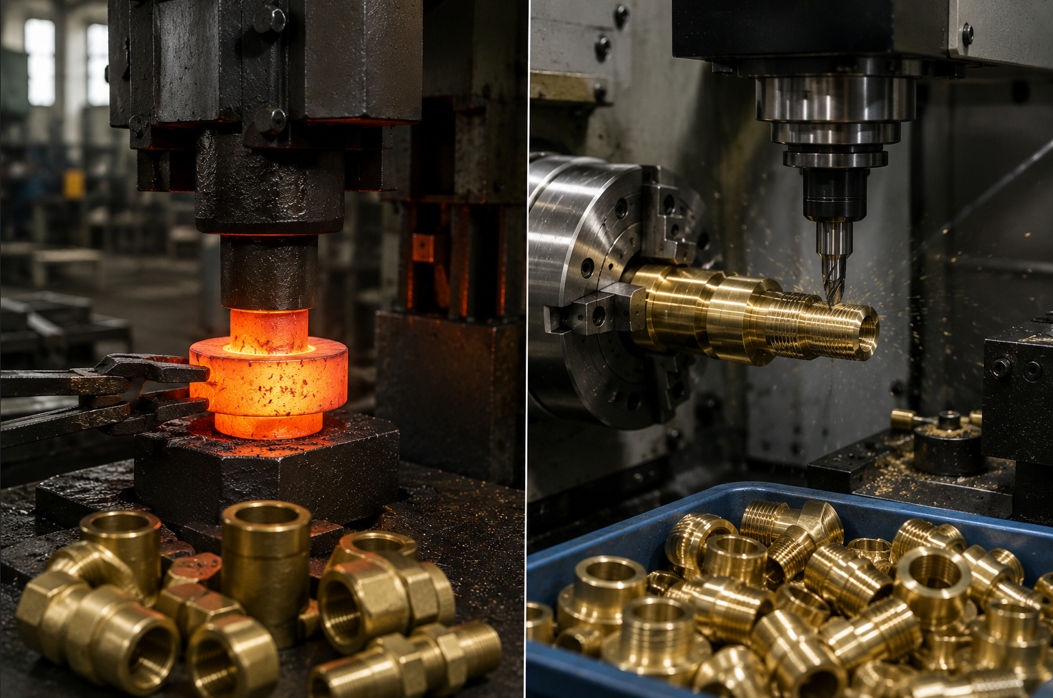 Brass Forging vs. CNC Machining: Which Manufacturing Process is Best for Your Brass Components?